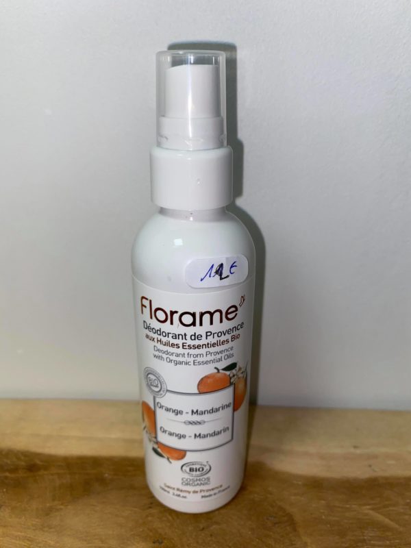 Déodorant orange mandarine en spray
