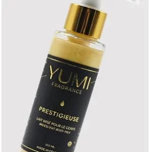 Lait irisé pour le corps